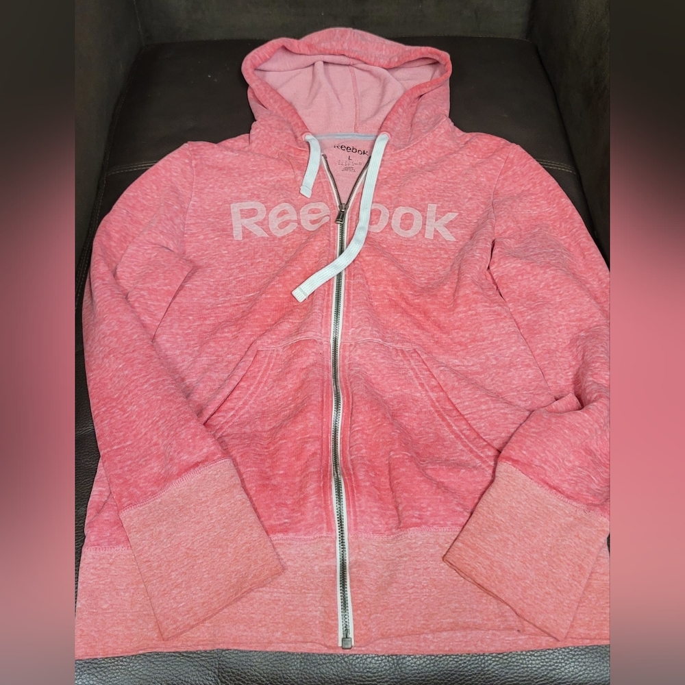 Reebok Large plink zip up Hoodie